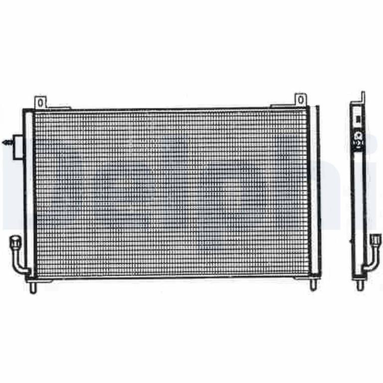 Condenseur, climatisation (Radiateur de climatisation) DELPHI ref. TSP0225357