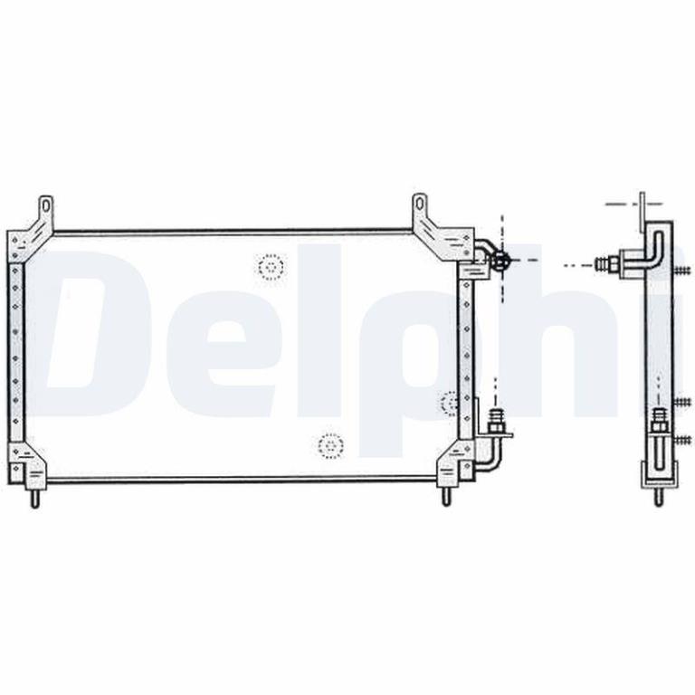 Condenseur, climatisation (Radiateur de climatisation) DELPHI ref. TSP0225413