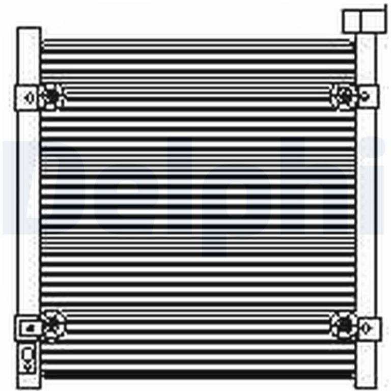 Condenseur, climatisation (Radiateur de climatisation) DELPHI ref. TSP0225422