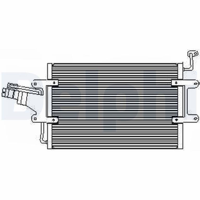 Condenseur, climatisation (Radiateur de climatisation) DELPHI ref. TSP0225446