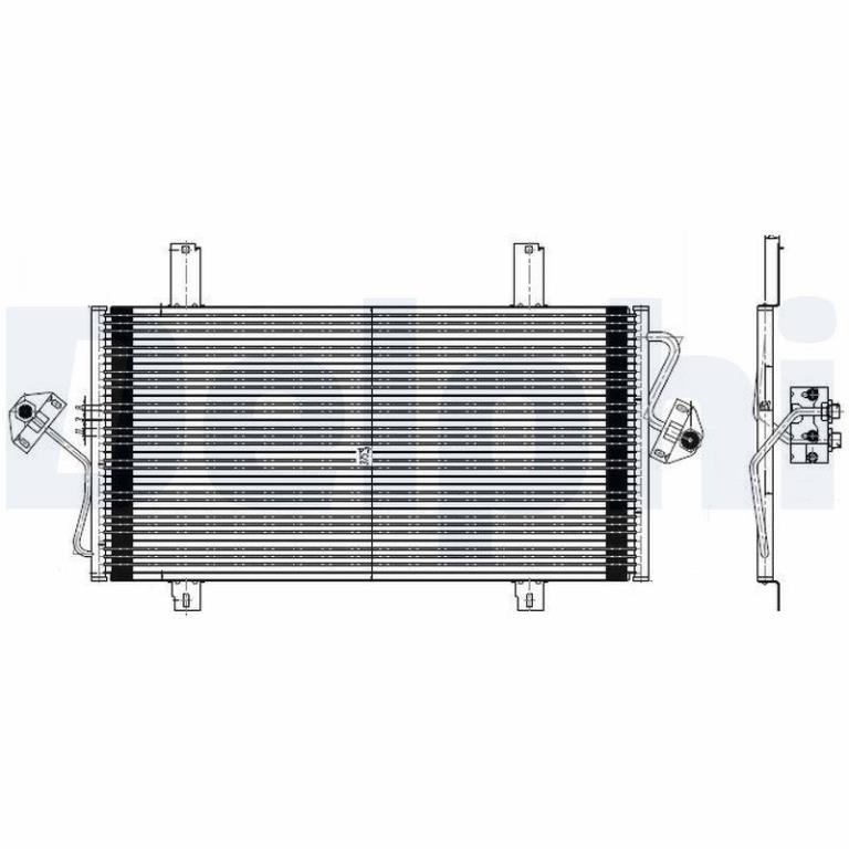 Condenseur, climatisation (Radiateur de climatisation) DELPHI ref. TSP0225535