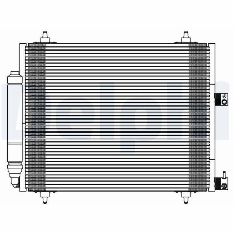 Condenseur, climatisation (Radiateur de climatisation) DELPHI ref. TSP0225595