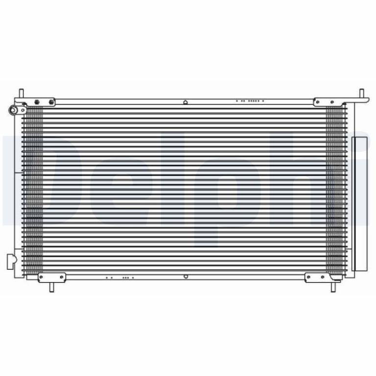 Condenseur, climatisation (Radiateur de climatisation) DELPHI ref. TSP0225596