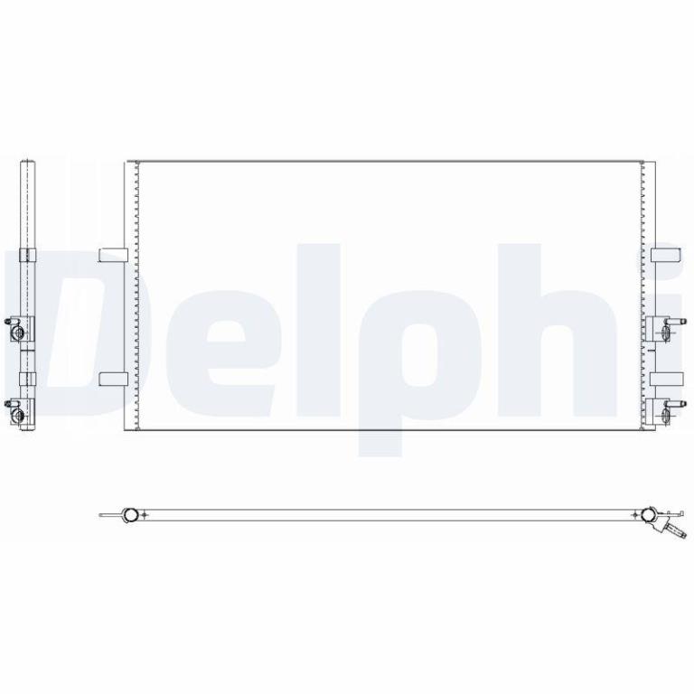 Condenseur, climatisation (Radiateur de climatisation) DELPHI ref. TSP0225640
