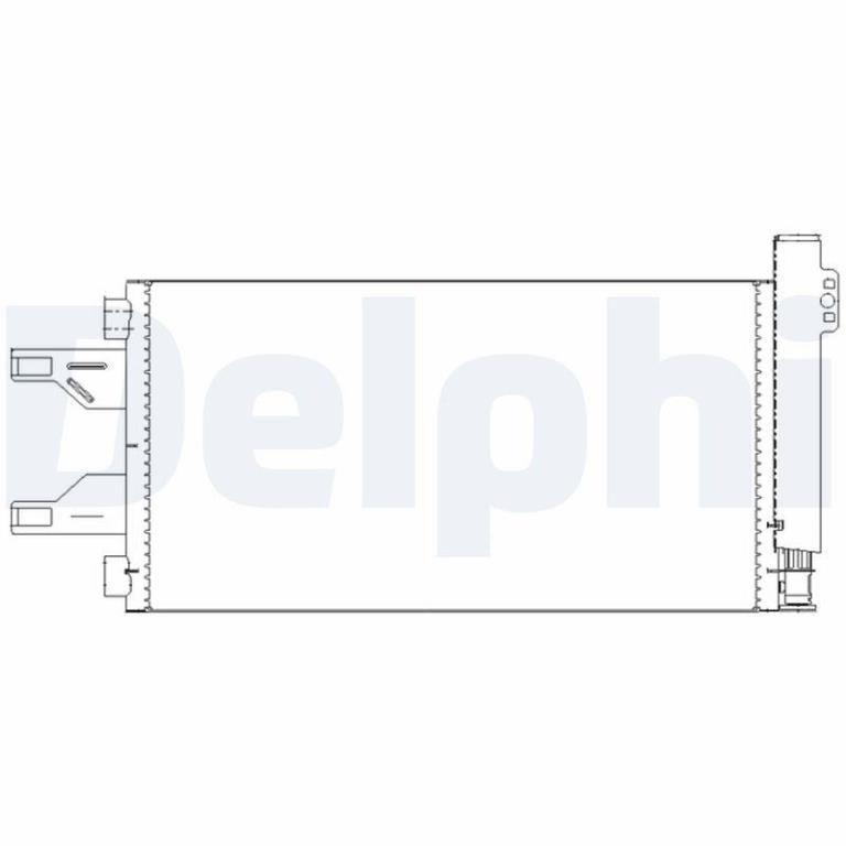 Condenseur, climatisation (Radiateur de climatisation) DELPHI ref. TSP0225676