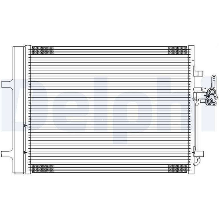 Condenseur, climatisation (Radiateur de climatisation) DELPHI ref. TSP0225689
