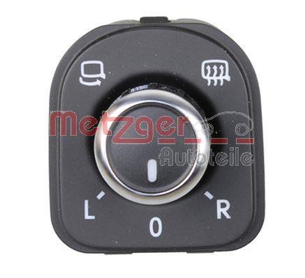 Commande, ajustage du miroir (Manette de réglage rétroviseur) METZGER ref. 0916279