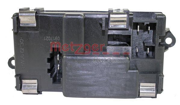 Résistance, pulseur d'air habitacle (Élément de commande, chauffage/ventilation) METZGER ref. 0917021