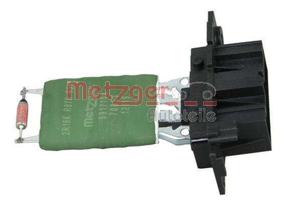 Résistance, pulseur d'air habitacle (Élément de commande, chauffage/ventilation) METZGER ref. 0917108