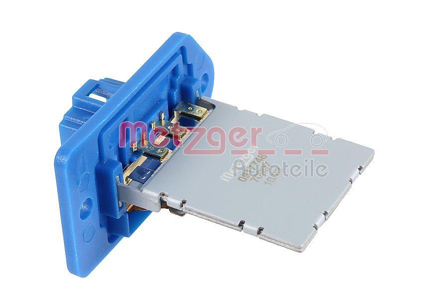 Résistance, pulseur d'air habitacle (Élément de commande, chauffage/ventilation) METZGER ref. 0917748