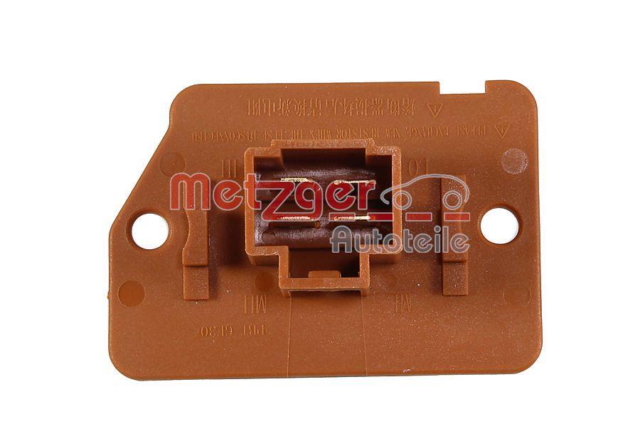 Résistance, pulseur d'air habitacle (Élément de commande, chauffage/ventilation) METZGER ref. 0917751