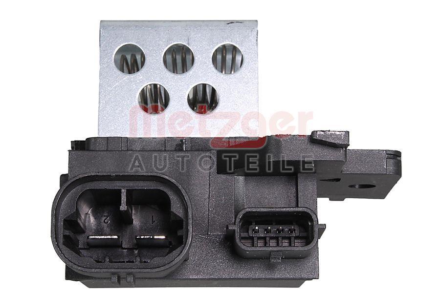 Résistance, pulseur d'air habitacle (Élément de commande, chauffage/ventilation) METZGER ref. 0917769