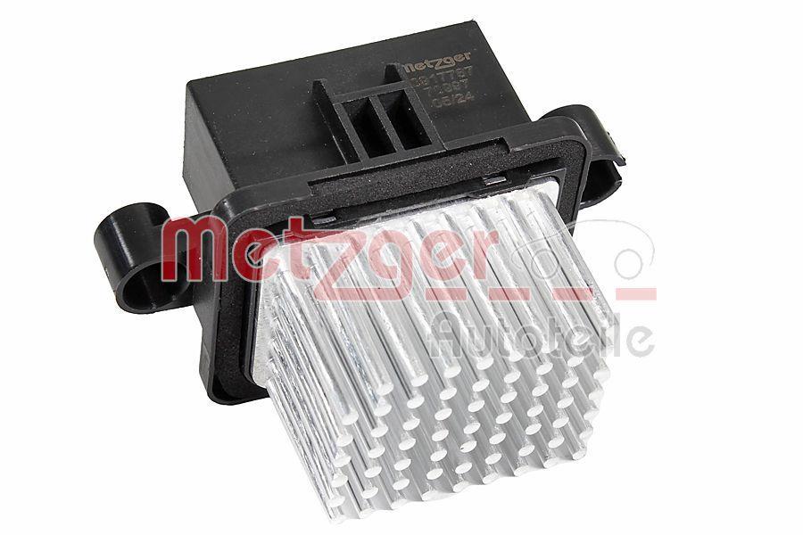 Résistance, pulseur d'air habitacle (Élément de commande, chauffage/ventilation) METZGER 0917787