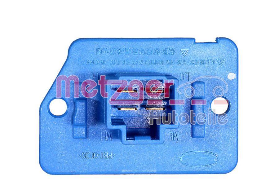 Résistance, pulseur d'air habitacle (Élément de commande, chauffage/ventilation) METZGER ref. 0917794