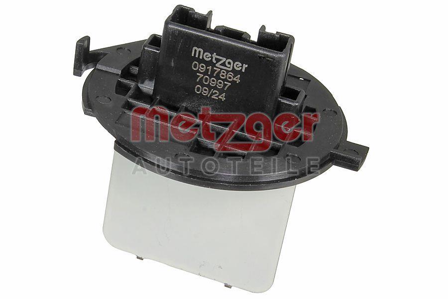 Résistance, pulseur d'air habitacle (Élément de commande, chauffage/ventilation) METZGER ref. 0917864
