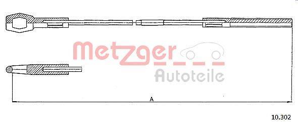 Cabo de embraiagem METZGER ref. 10.302