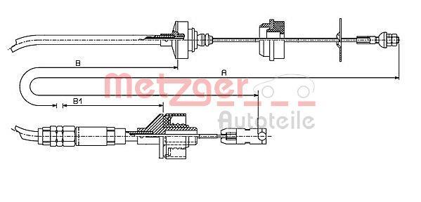 Cabo de embraiagem METZGER ref. 11.2148