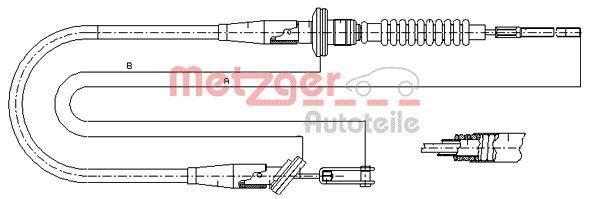 Câble d'embrayage METZGER ref. 11.2535