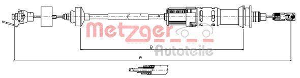 Câble d'embrayage METZGER ref. 11.3925