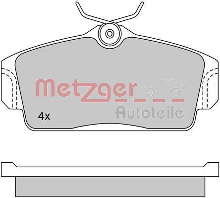 Jogo de 4 pastilhas de travão METZGER ref. 1170125