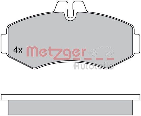 Jogo de 4 pastilhas de travão METZGER ref. 1170303