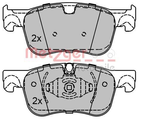 Jogo de 4 pastilhas de travão METZGER ref. 1170804