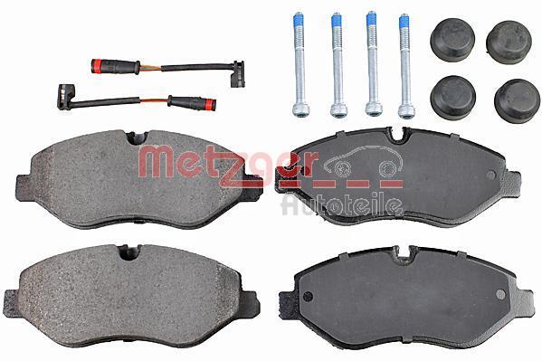 Jeu de 4 plaquettes de frein METZGER ref. 1170844