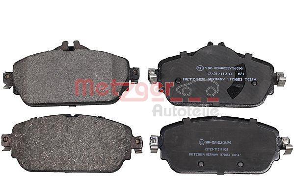 Jeu de 4 plaquettes de frein METZGER ref. 1170853