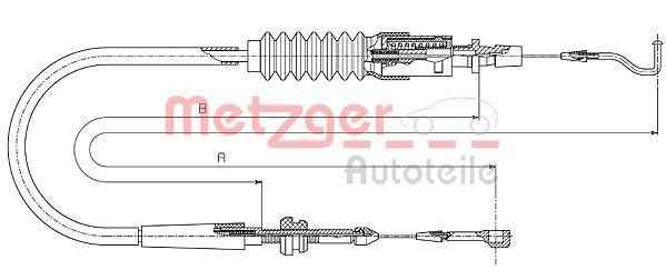 Câble d'accélérateur METZGER ref. 14.4304