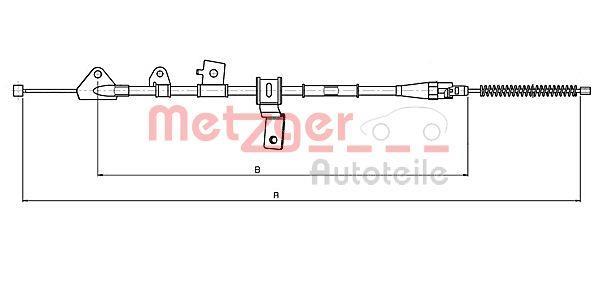 Cable de freno de mano METZGER ref. 17.5069