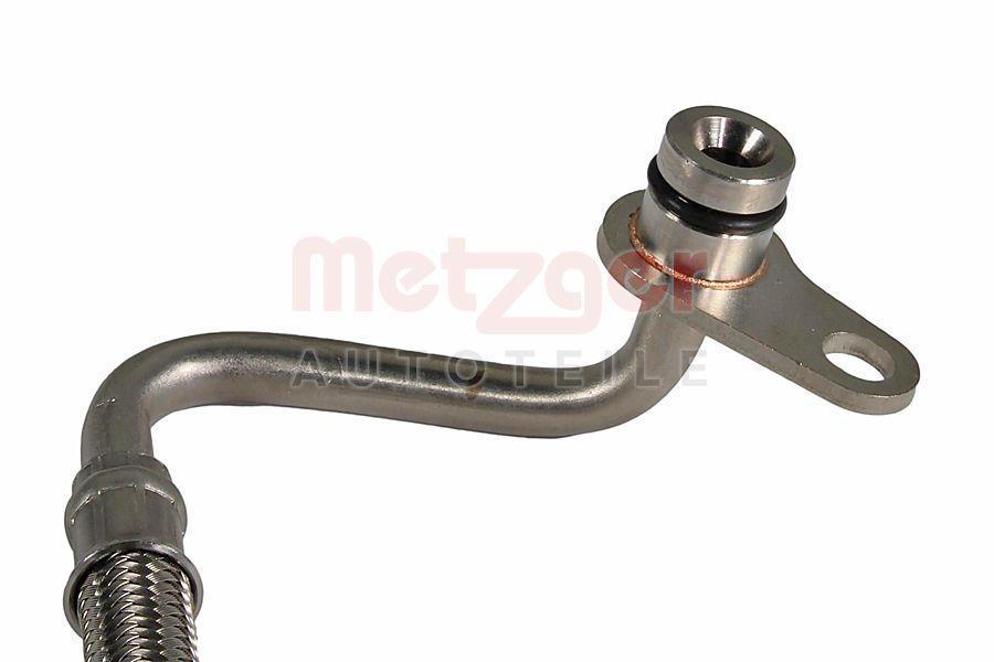 Conduite d'huile, Turbocompresseur (Conduit d'huile, turbo) METZGER 2361222