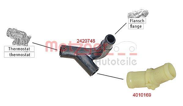 Tube de refroidissement METZGER ref. 4010169