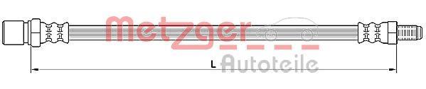 Flexible de frein (Durite de frein) METZGER ref. 4110641