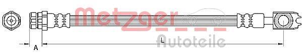 Flexible de frein (Durite de frein) METZGER ref. 4110891