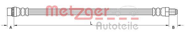 Flexible de frein (Durite de frein) METZGER ref. 4110991