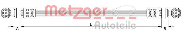 Flexible de frein (Durite de frein) METZGER ref. 4110994