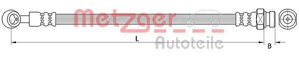 Flexible de frein (Durite de frein) METZGER 4111047