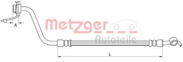 Flexível de travão METZGER ref. 4111057