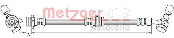 Flexible de frein (Durite de frein) METZGER 4111581