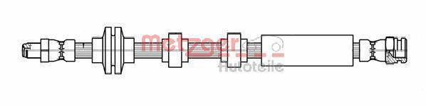Flexible de frein (Durite de frein) METZGER ref. 4111803