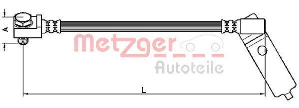 Flexível de travão METZGER ref. 4112546