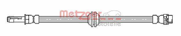 Flexible de frein (Durite de frein) METZGER ref. 4114072