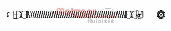 Flexible de frein (Durite de frein) METZGER 4114084