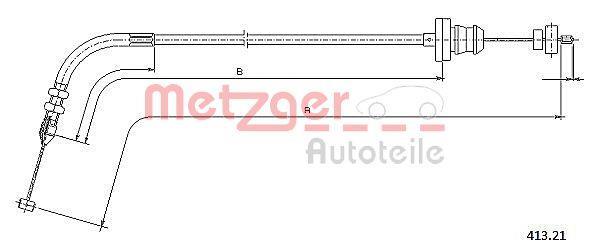 Câble d'accélérateur METZGER ref. 413.21