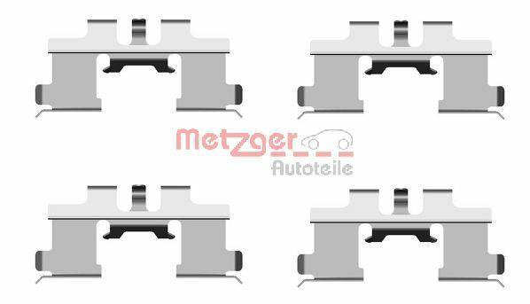 Kit acessórios de pastilhas de travão METZGER ref. 109-1677