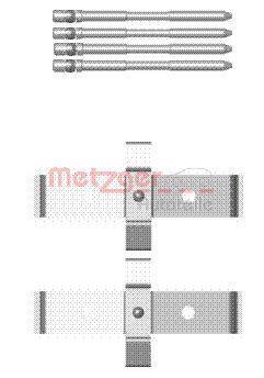 Kit acessórios de pastilhas de travão METZGER ref. 109-1694