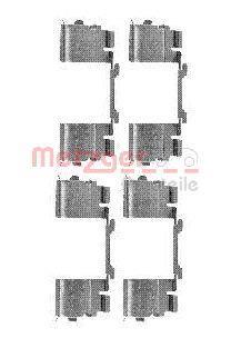 Kit acessórios de pastilhas de travão METZGER 109-1730
