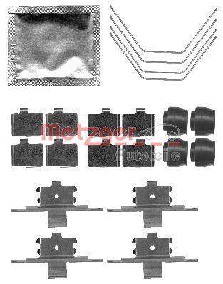 Kit acessórios de pastilhas de travão METZGER ref. 109-1791