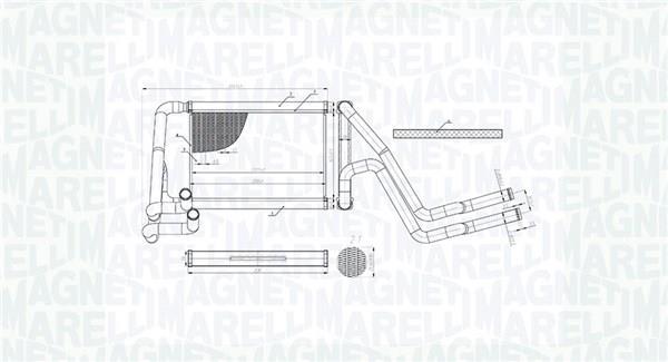 Radiador de aquecimento MAGNETI MARELLI ref. 350218488000