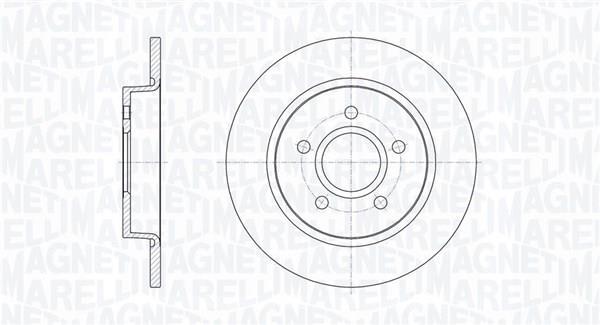 Disques de frein MAGNETI MARELLI ref. 361302040103